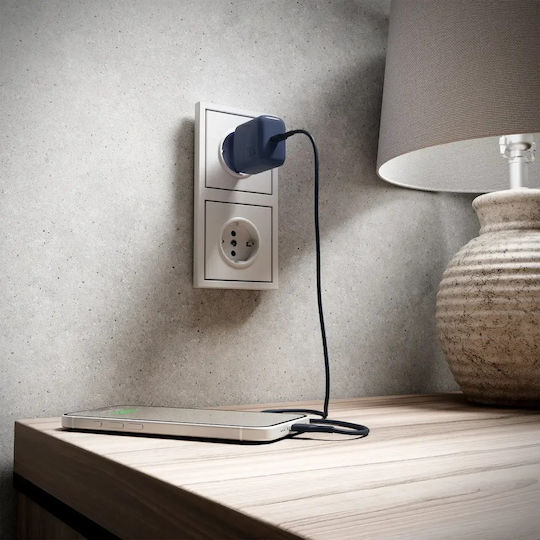 Puro Icon USB 2.0 Cable USB-C male - USB-C 60W Μπλε 1.5m