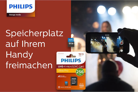Philips Ultra Pro microSDXC 256GB U3 V30 UHS-I With Adapter