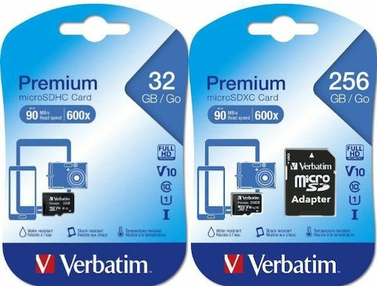 Verbatim Premium microSDHC 32GB U1 Hohe Geschwindigkeit 10MB/s