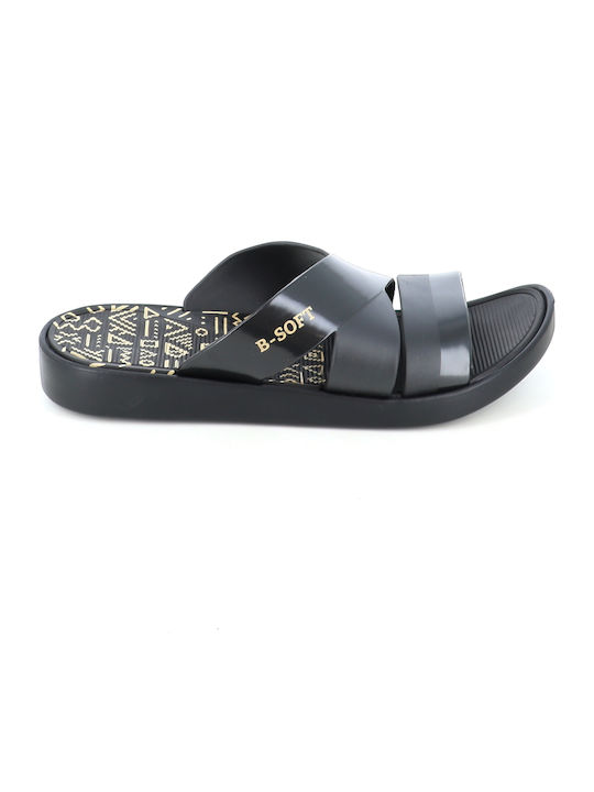 Slides in Black Colour 220/8498-2_MAVRO
