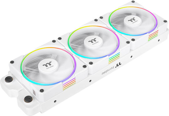 Thermaltake TS120 EX Case Fan (2000rpm / 56.01cfm) με RGB Φωτισμό και Σύνδεση 6-Pin 3τμχ Λευκό