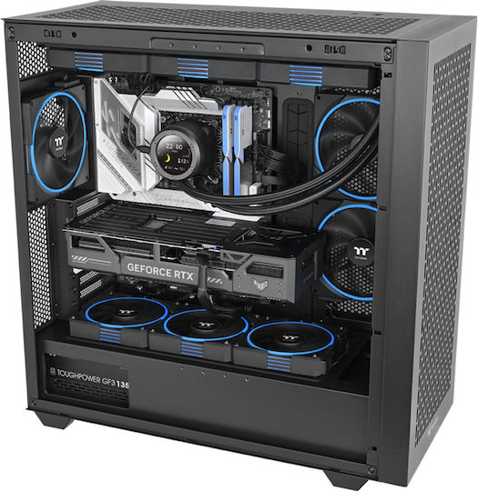Thermaltake TS140 EX Case Fans 2000rpm 93.35cfm with RGB Colour Lighting and 6-Pin Connection Pack of 3
