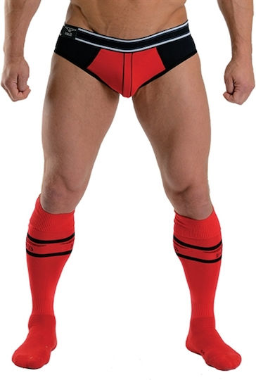 Mister B Urban Sexy Men's Red Socks