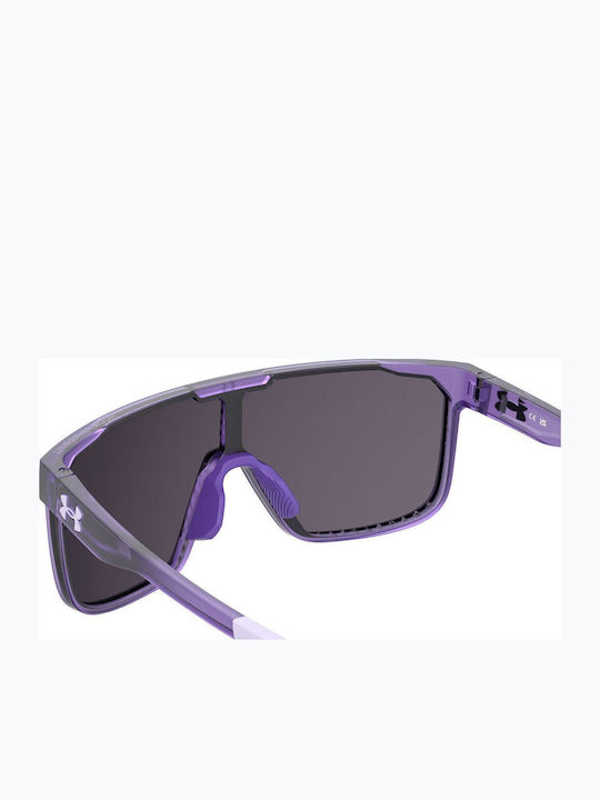 Under Armour Ανδρικά Γυαλιά Ηλίου με Μωβ Σκελετό και Μωβ Polarized Φακό 4490