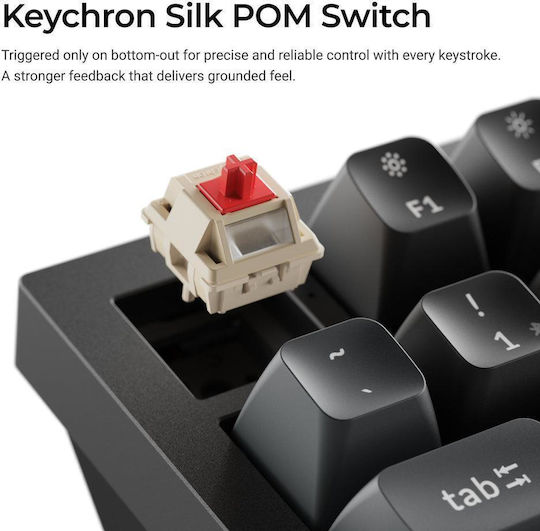 Keychron Q3 Ultra 8K Q3U-M3 Wireless Gaming Mechanical Keyboard Tenkeyless with Keychron Silk POM Brown Switches and RGB Lighting English US