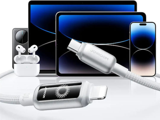 Joyroom S-A55 StarFlight USB-C zu Blitzkabel 30W Weiß 1,2m