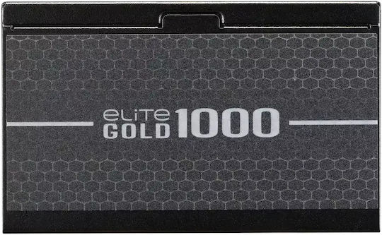 CoolerMaster Elite Gold 1000W Black Power Supply Full Modular 80 Plus Gold
