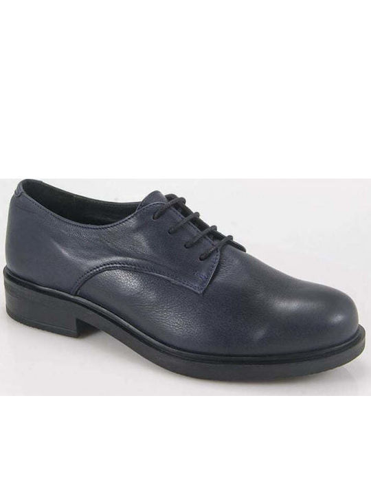 Leather Women's Oxfords In Burgundy Colour