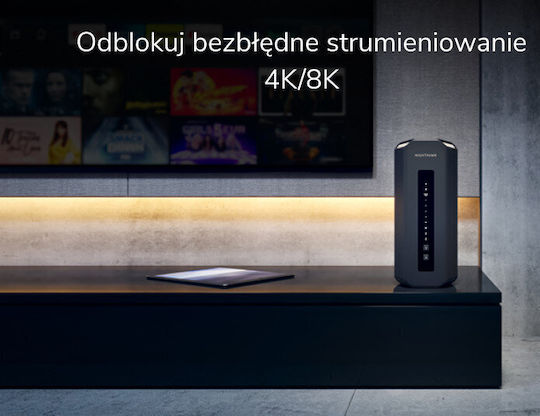 NetGear Nighthawk RS300 Ασύρματο Router Wi‑Fi 7 με 4 Θύρες 2.5 Gigabit