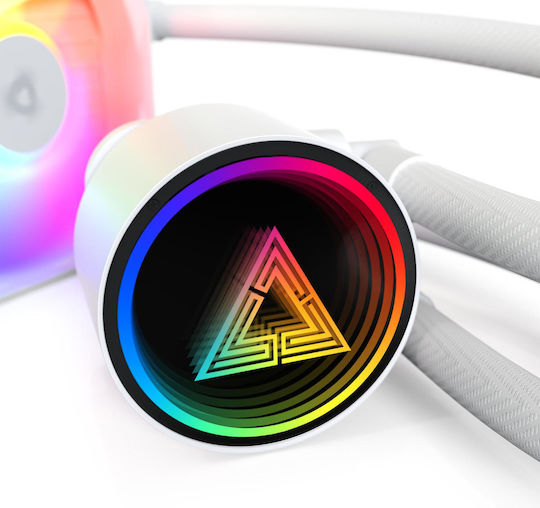 Montech LightFlow ARGB 360 Water Cooling System AIO CPU with 3 Fans 120mm White