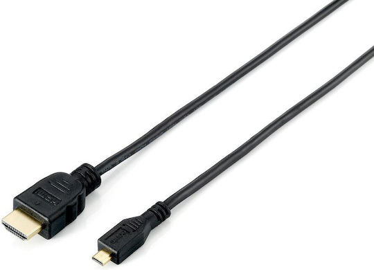 Equip HDMI 1.4 High Speed 1080p 120Hz Cable HDMI Male - Micro HDMI Male 1m Black