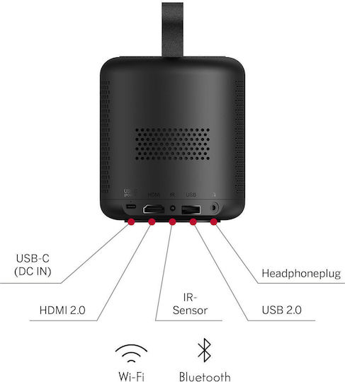 Thomson Vega PG35B Проектор DLP LED лампа с Wi-Fi и вградени високоговорители