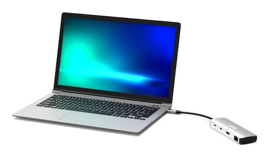 Port Designs USB-C Докинг Станция Сив