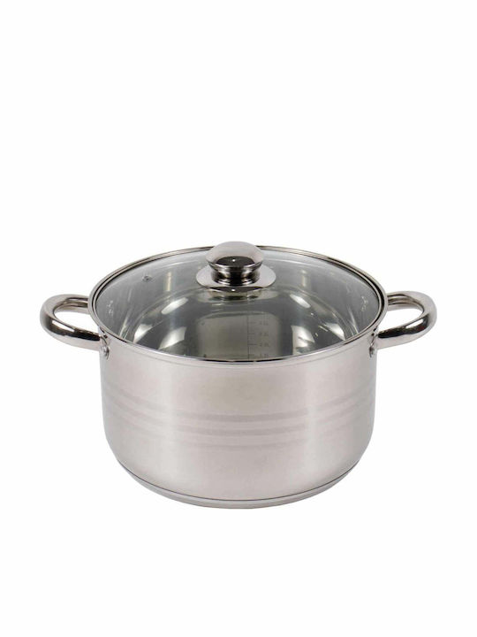 Tiefes Rostfreier Stahl Kochtopf 5,5l /