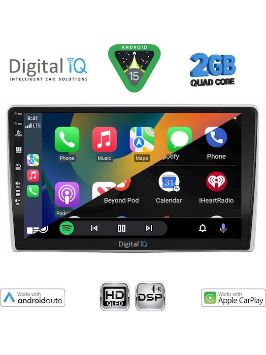 Digital IQ Car Audio System for Alfa Romeo Mito 2008-2018 Bluetooth USB Wi-Fi GPS Apple CarPlay Android Auto with 9 Inch Touch Screen DIGITAL IQ BXC 3028 CPAA
