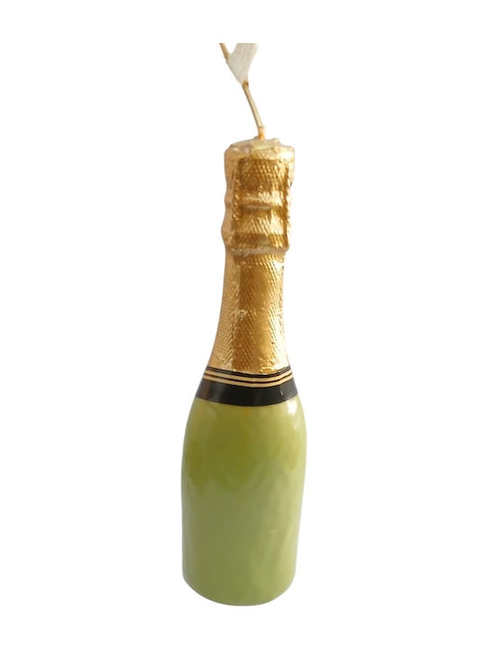 Handmade Humorous Funny Easter Candle Champagne Bottle Green Lab-208011