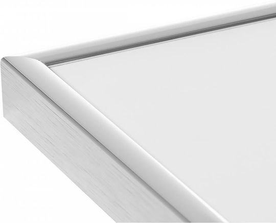 Avizar Rama Foto Din Aluminiu Montare Pe Perete 12,5" Pentru Vinyl 33 Rpm Argintie