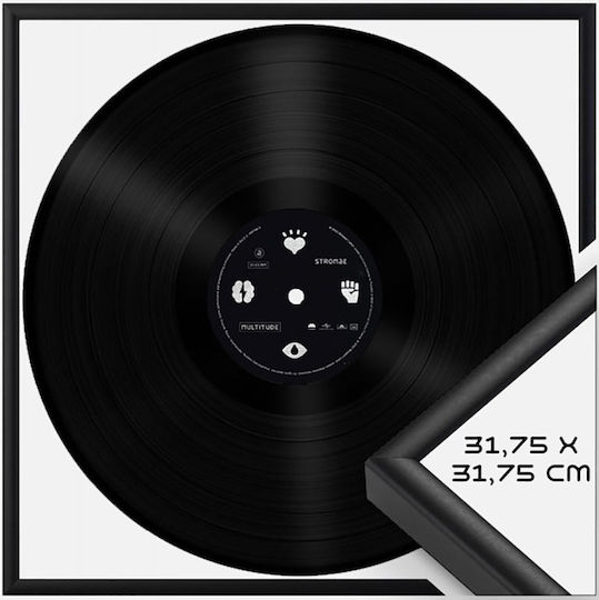 Avizar 12.5" Aluminium Wall-mounted 33-rpm Vinyl Display Frame Black Avizar 12.5" Aluminium Wall-mounted 33-rpm Vinyl Display Frame Black