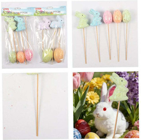 Decorațiune Stick Figura de Paște 7x5 cm 2 Modele 1 Bucată