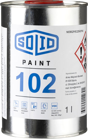 Solidpaint 102 Vopsea Anticorozivă Pentru Metal Fier 1 L Ral 2004 Portocaliu