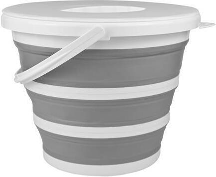 Găleată Pliabilă Din Plastic Capacitate 10lt Gri