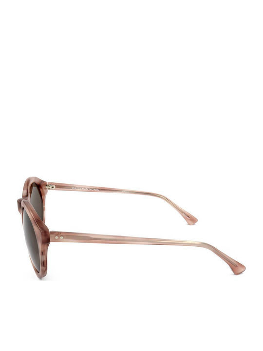 Linda Farrow Unisex Γυαλιά Ηλίου με Ροζ Σκελετό και Καφέ Φακό DVN64C2