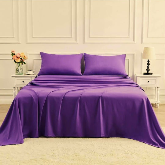 Kotonia Home Cearceaf De Pat Dublu Cu Hugger Din Cauciuc 150x240cm 1