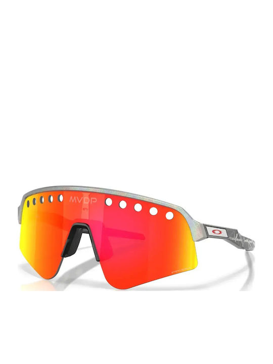 Oakley Γυαλιά Ηλίου Γκρι με Κοκκάλινο Σκελετό Oakley Γυαλιά Ηλίου Γκρι με Κοκκάλινο Σκελετό