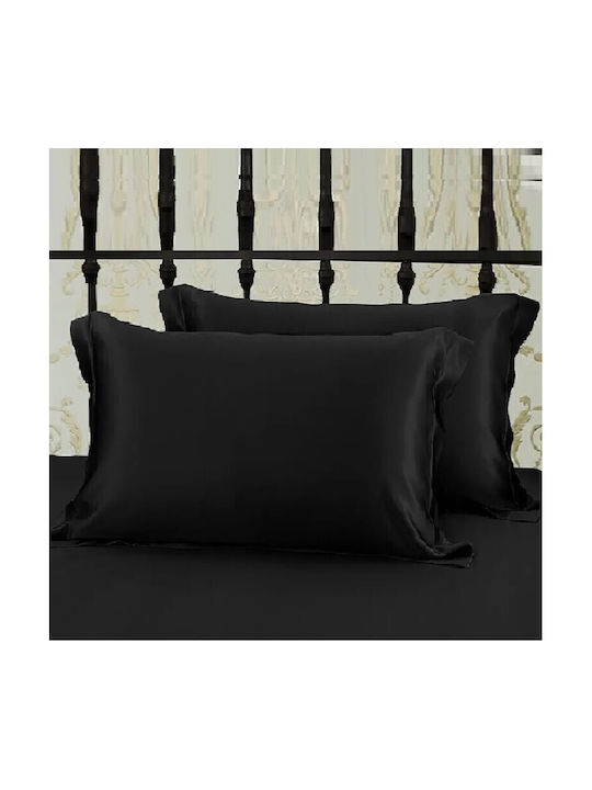 Kotonia Home Module Fete De Pernă Cu Plic De Acoperire Negru 70x70cm
