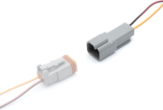 Einparts 2 Pin Männlich Wasserdichter Verbindungskabel Led Lampen Epwlr19 Schweres Gerät