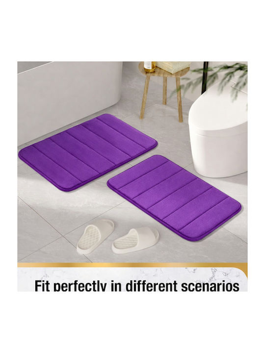 Alista Home Covoraș Antiderapant De Baie AT1CT-IM1P-RS1S-DT25025/002 Violet 50x80 cm
