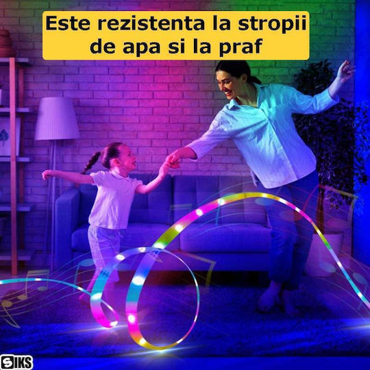 Wasserdichte Smart LED-Streifen RGB Licht 5m Typ SMD2835 mit Stromversorgung und Fernbedienung