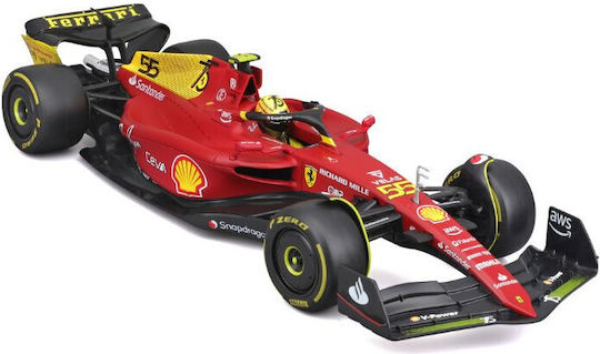 ミニカー FRICTION MOTOR WITH ROARING Ferrari F-1 Bburago Ferrari F1-75 Mașinuță Italian GP Galben Modena Ediție