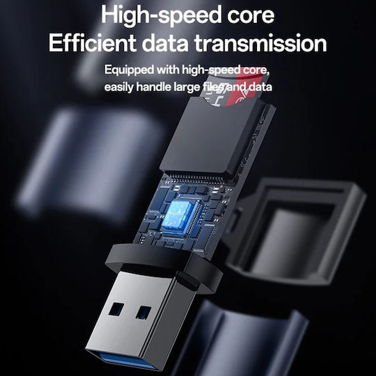 Cititor Carduri Usb 3.0 Micro Sd Tf 5gbps Aluminiu Yesido Gri