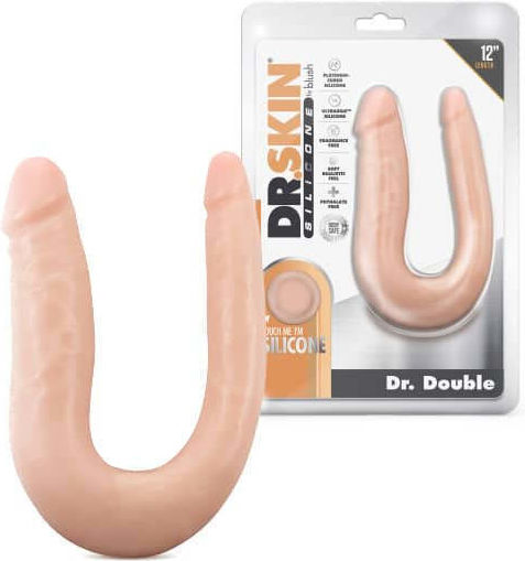 Blush Dr. Skin Dr. Double Διπλό Dildo Vanilla 30cm