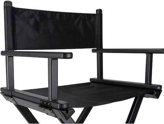 Zola Scaun Pliabil Pentru Machiaj Cu Suport Pentru Cap Și Picioare Capacitate De 140 Kg Cadru Din Aluminiu Material Oxford 600d 54 X 57 X 148-154 Cm Negru