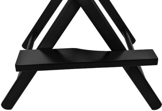 Zola Scaun Pliabil Pentru Machiaj Cu Suport Pentru Cap Și Picioare Capacitate De 140 Kg Cadru Din Aluminiu Material Oxford 600d 54 X 57 X 148-154 Cm Negru