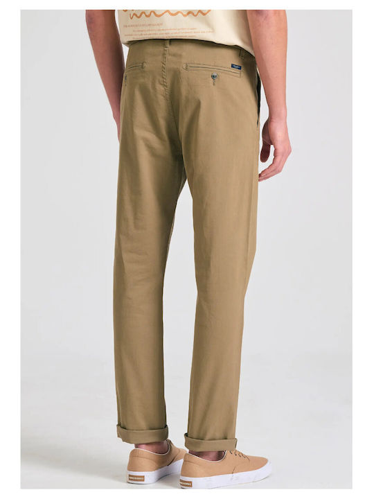 Trousers Chino Elastic in Regular Fit Khaki