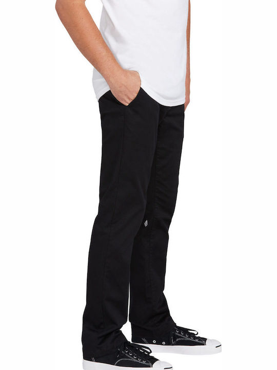 Frickin Modern Παντελόνι Chino Ελαστικό σε Κανονική Εφαρμογή Μαύρο