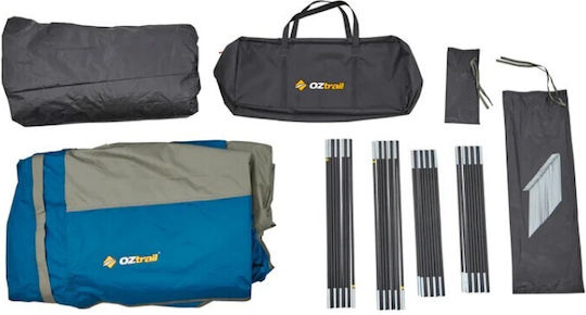 OZtrail Tasman Dome 10P Cort De Camping De Vară Tip Tunel Cu Dublu Material Pentru 10 Persoane 565x240x195cm