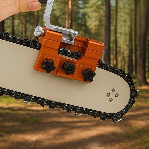 Manual Chainsaw Chain Sharpener Zola 4 Stone Blades Included 10 X 5.5 X 6.5 Cm