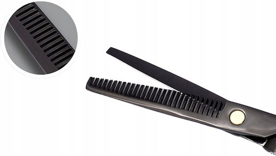 Foarfece de Tuns Subțiere Zola 28 Dinți Grease 17 X 5 Cm Negre