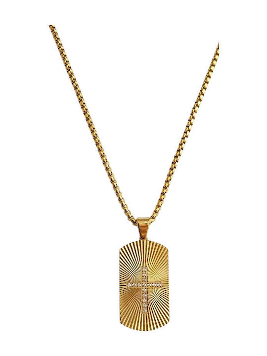 Kalliopi Silver Κολιέ από Επιχρυσωμένο Ατσάλι Kalliopi Silver Κολιέ από Επιχρυσωμένο Ατσάλι