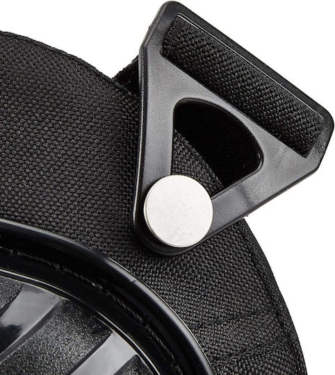 Set 2 Genunchiere de Grădinărit Construcții Curele Reglabile Rezistente Abs Moale Spumă Eva Căptușeală Poliester 20 X 21 Cm Negre
