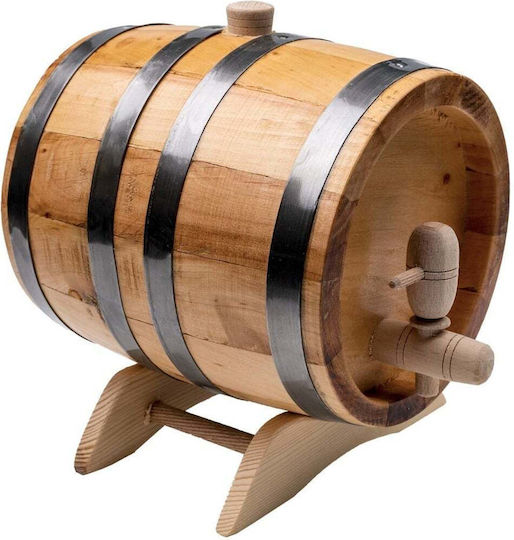 Butoi Decorativ Realizat Din Lemn Masiv De Arin Capacitate 3l Ext 7207