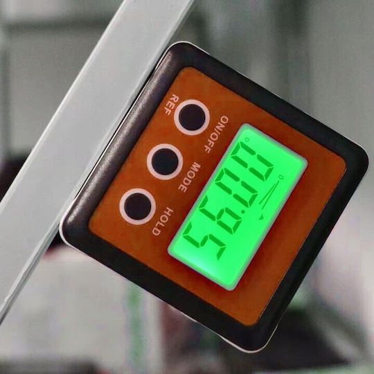 Nivel Digital Inclinometru Zola Interval De Măsurare 4×90° Unități ° % Mm M In Ft Bază Magnetică Alimentat Cu Baterii 58 × 58 × 32 Mm Portocaliu