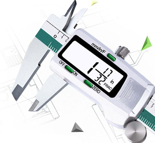 Zola Subler Electronic de Precizie Acuratețe Maximă 0.01 Mm 1/128 Inch 0-150 Mm Viteză de Măsurare 1.5 M S Oțel Galvanizat 23.6 Cm