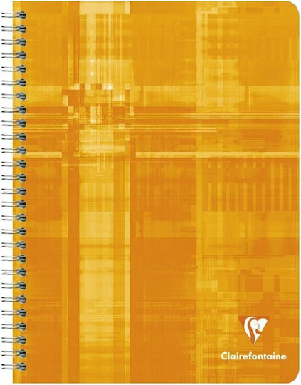 Clairefontaine Spiral Notebook A5 90 Sheets with White Pages with Pen Case Green