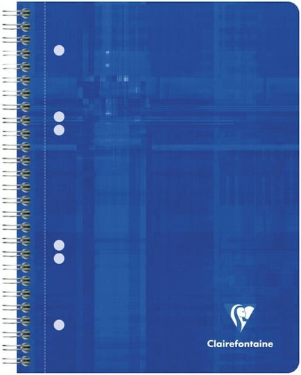 Clairefontaine Бележник Спирала A5 80 Листа с Бели Страници с Пенал Зелен