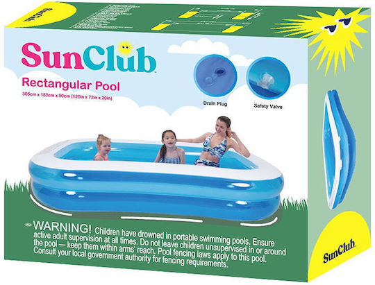 Sunclub Piscină Gonflabilă Pentru Copii 305x183x50cm